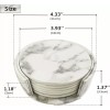 SANBREVE Porta Vasos Tazas Universal Mesa Moda Curpiel Grandes 7pcs