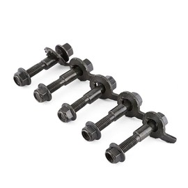 Qiilu 0.47 "/ 12 mm Kit de pernos de leva ajustables, 5 piezas de 12 mm Vehículos de acero Alineación de cuatro ruedas Kit de inclinación ajustable Perno de leva verde del ejército