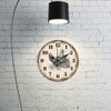 CHGCRAFT Wall Clock Country Style Chicken Wall Clock Non-Ticking Clock