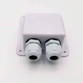 Gebildet White Waterproof Solar Cable Entry Gland, Double Cable Entry Gland for All Cable Types 6mm² to 12mm² for Solar Panels on RV Camper Van Travel Trailer Boat Cabin (Pack of 2)