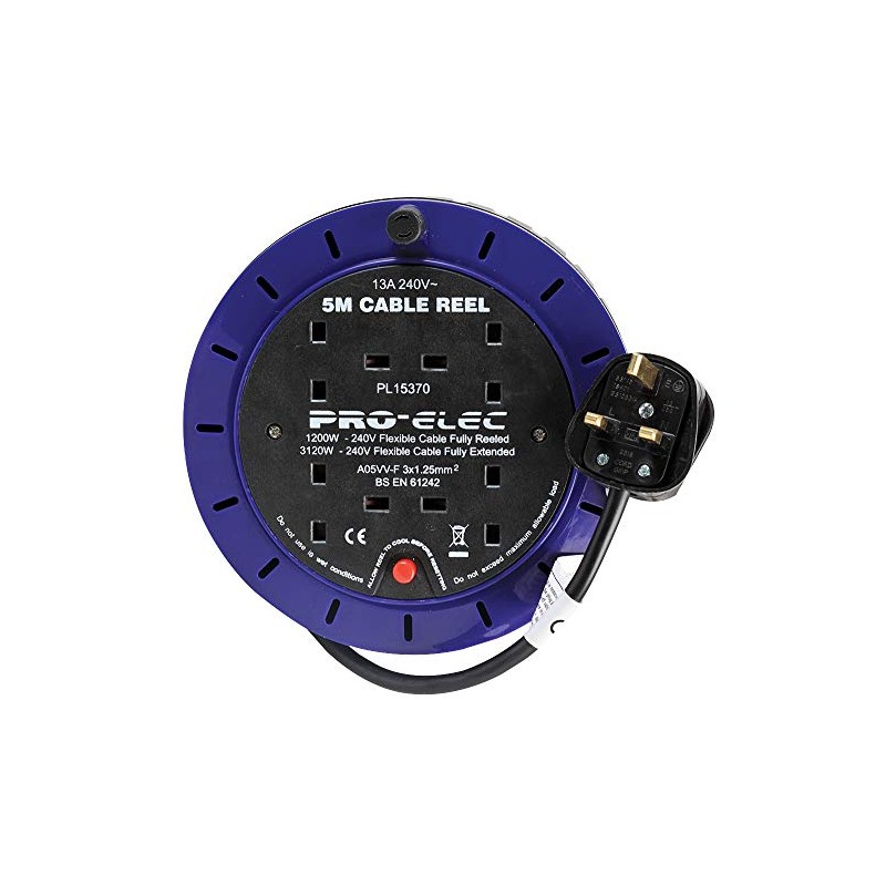 Pro Elec PEL00279 4-Slot 13A Cassette Coil 5m