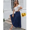 Zeagoo Skirt Women's Elegant Maxi Skirt Casual High Waist Long