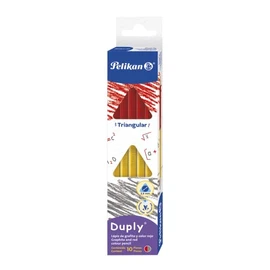 Pelikan LÁPIZ DE ESCUELA DUPLY GRAFITO/ROJO C/10 PIEZAS