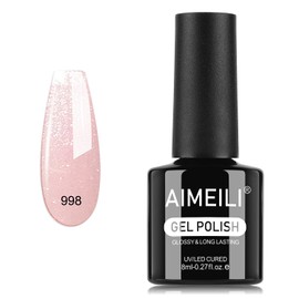 AIMEILI Gel Nail Polish, Hema Free, Cruelty Free, Vegan, Soak Off U V LED Nail Art for Women Girls Manicure Salon DIY Home - 998 8ml