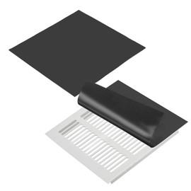 PATIKIL 350 x 350 mm Magnetic Vent Cover, 2 Pcs Floor Wall Air Registers Cover Magnet Vent Blocker for Home RV HVAC Fireplace Furnace, Black