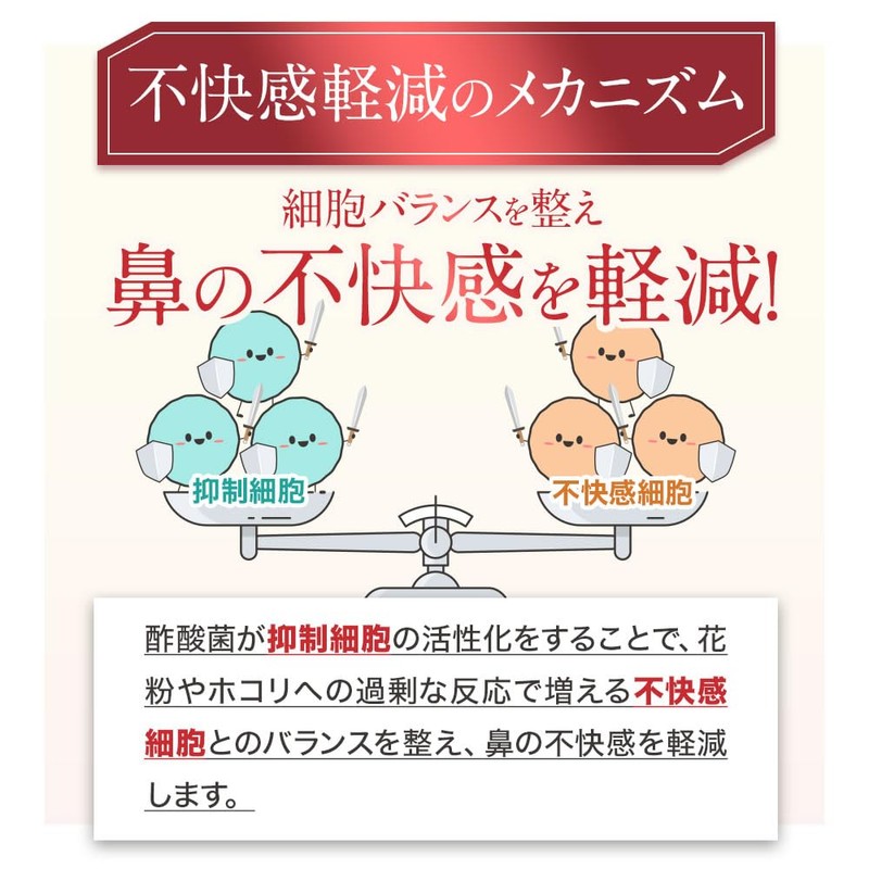 オーガランド (ogaland) 花鼻快楽 (30粒 / 約1ヶ月分) 酢酸菌 花粉 サプリ 甜茶