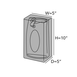 Covermates Keepsakes – Can Opener Cover – Dust Protection - Stain Resistant - Washable – Appliance Cover, Slate