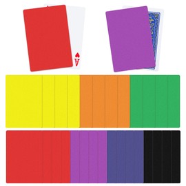 Tinlade 28 Pieces Poker Size Cut Cards Plastic Casino Cut Cards for Playing Game, Assorted Color
