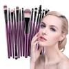 Lurrose Juego de 15 Brochas de Maquillaje y Uso Profesional