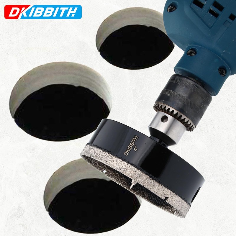 4" Diamond Hole-Saw Bits with Pilot Drill Bit 4 in