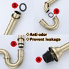 RANDOM Brass P Trap Bathroom Sink U-Shape 1-1/4 inch Sink