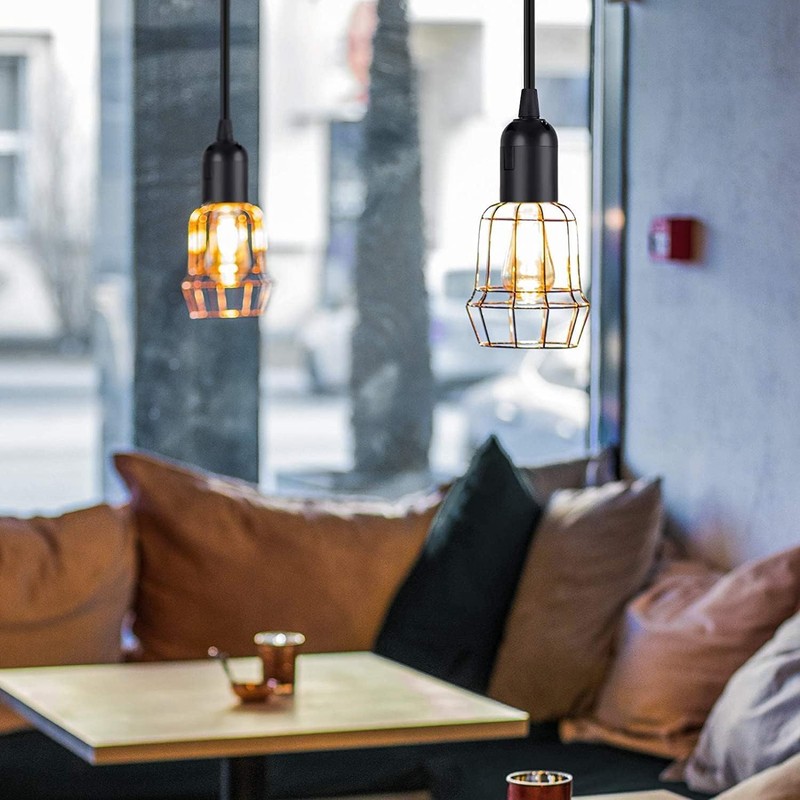 Simple Deluxe Hanging Lantern Extension Cord Cable, Plug-in E26 Pendant