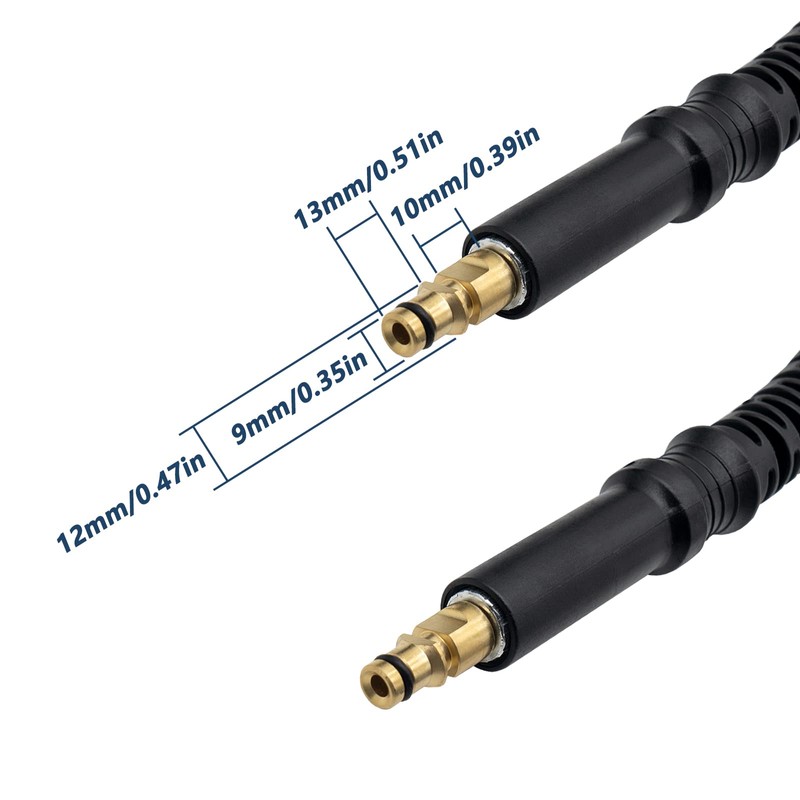 DERASL 10 m Pressure Washer Extension Hose - Quick Connect,