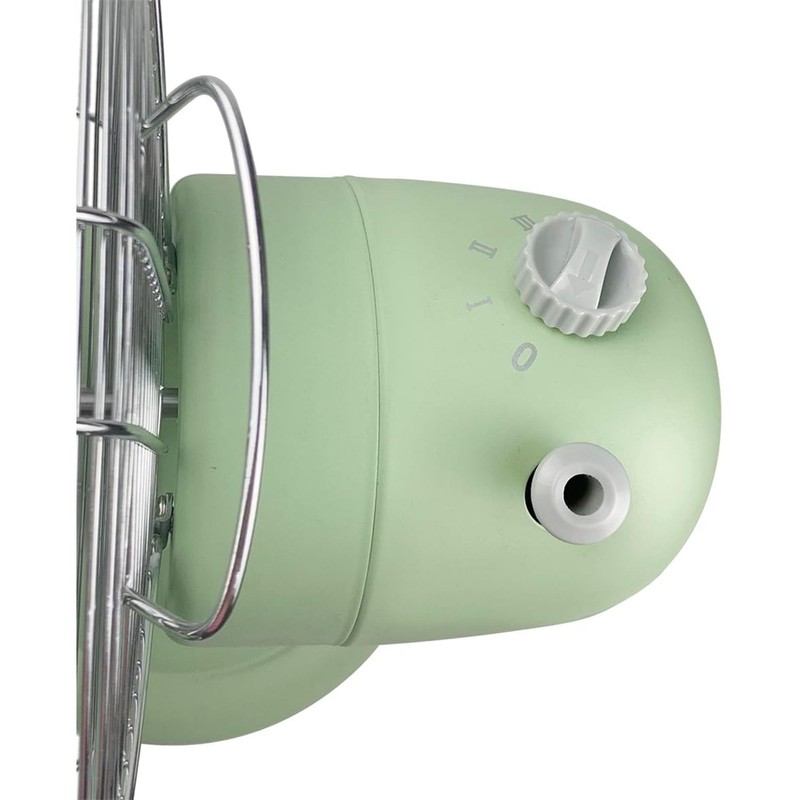 Good Housekeeping 92607 All-Metal 12" Retro Desk Office Table Fan