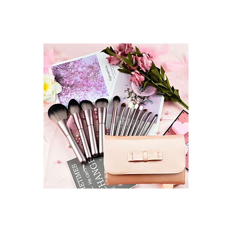 Brochas para Maquillaje FFlion Set Brochas para Maquillaje Profesional Pelo