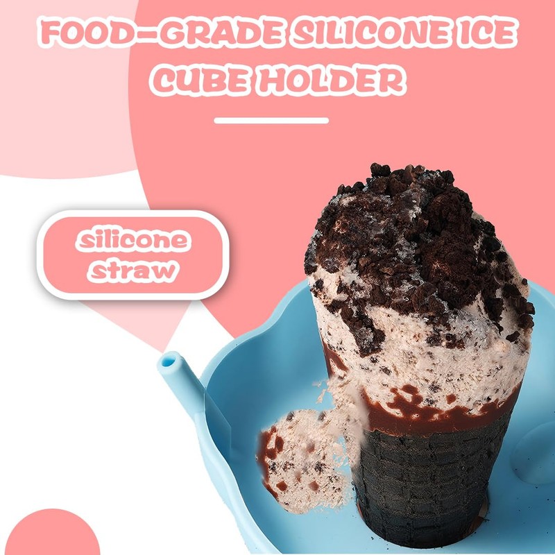 AYVRUOP 2 Stück Kinder Katzenpfoten Eiszapfenhalter, blau und rosa für