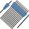 WANVZMR 12 Pcs 7.5/15 Inch Pure Carbon Crossbow Bolts Spine
