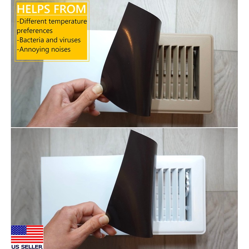 MODERN WAVE - Extra Thick Magnetic Air Vent Covers for