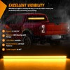 Nilight 144LED Traffic Advisor Strobe Light Bar with Controller Amber