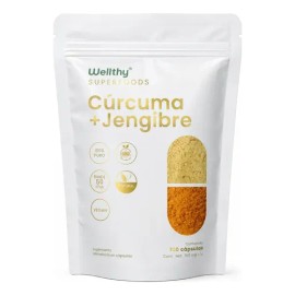 Wellthy Cúrcuma Y Jengibre 100 Cápsulas Sabor Neutro