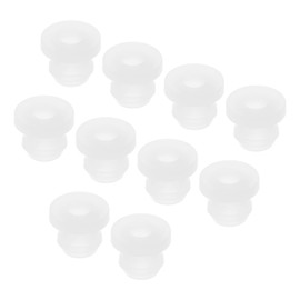 QUARKZMAN Pack of 10 Snap Rubber Grommet Hole Connector Mounting Diameter 6 mm ID 3.5 mm H 9 mm Seal Anti-Scratch for Electrical Box Cable Tube Transparent