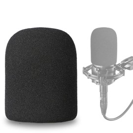 SUNMON AT2035 Pop Filter - Perfect Mic Windscreen Foam Cover for Audio Technica AT2035 Microphone into Clean Sounding