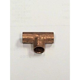 Mueller Brass Copper Fitting Tee For 1/4" O.D. Tubing (1)