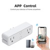 Power Strip WiFi BLE Remote Control Dual Sockets Receptacle 10A
