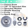 Adefol Clutch Drum Assembly for Husqvarna 372 371 365 362