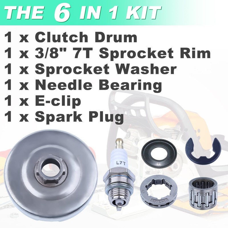 Adefol Clutch Drum Assembly for Husqvarna 372 371 365 362