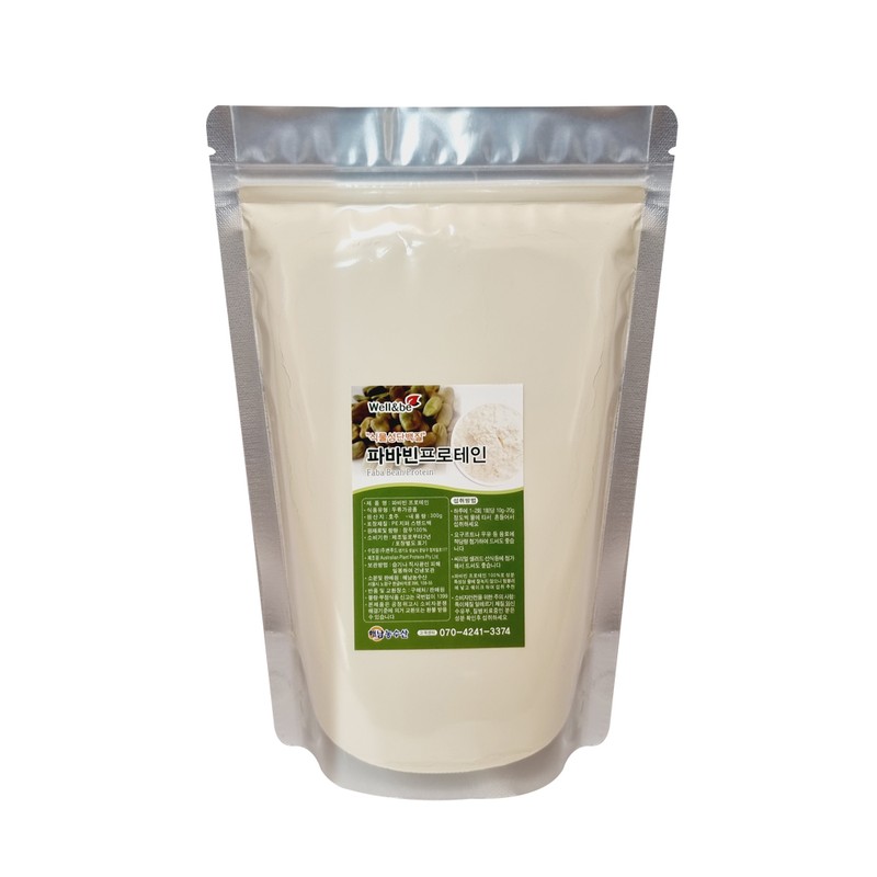 볶은 파바빈 분말 가루 식물성 프로틴, 500g, 1개 Roasted Pababin