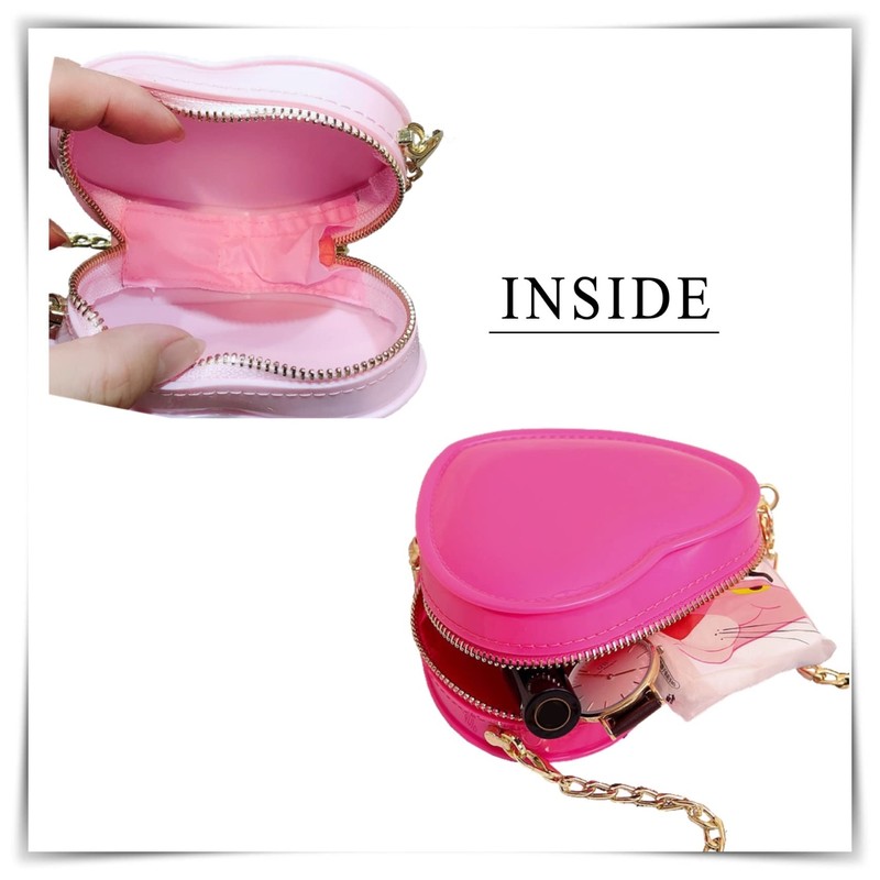 APOSITV Heart Shoulder Bag, Women's, Pochette, Pouch, Bag, Heart-Shaped, Cross-Body