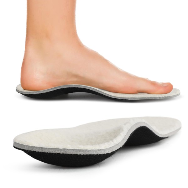 Knixmax Outdoor Lambswool Insoles Man Warm Soft and Comfortable Orthotic