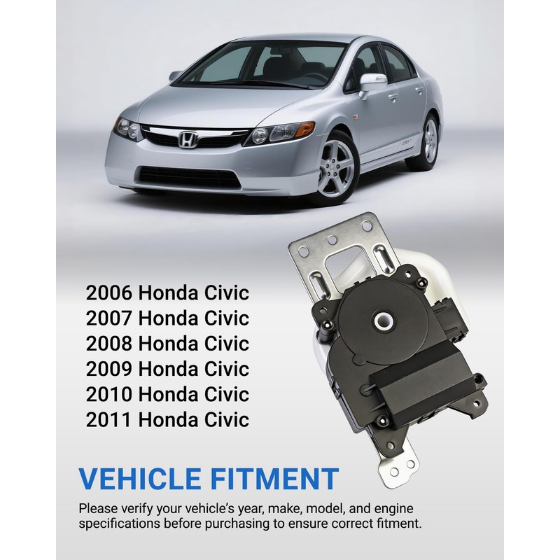 HVAC Heater Air Blend Door Actuator Compatible for Honda Civic