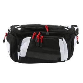 Motorcycle Waist Packbag Oxford Adjustable Belt Large Capacity Racing Fanny Packbag for Offroad Racing White