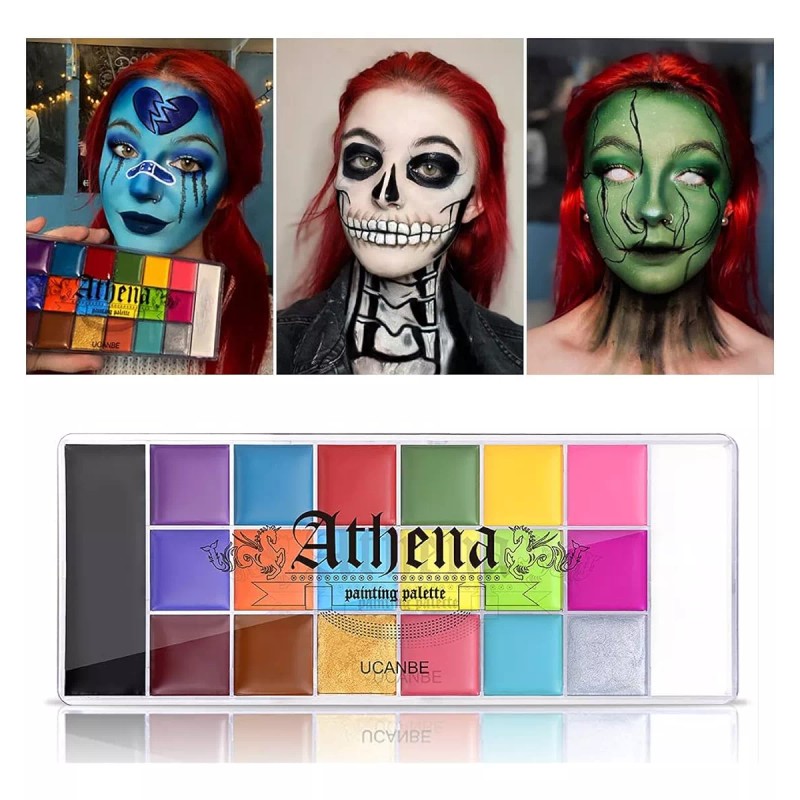 Ucanbe Pintura Facial Y Corporal De Aceite Profesional Con Brochas