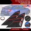 For 2016-2021 Honda Civic Side Air Vent Carbon fiber Red