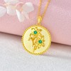 Birth Flower Necklace Daisy Lily Lotus Carnation Month Flower Floral