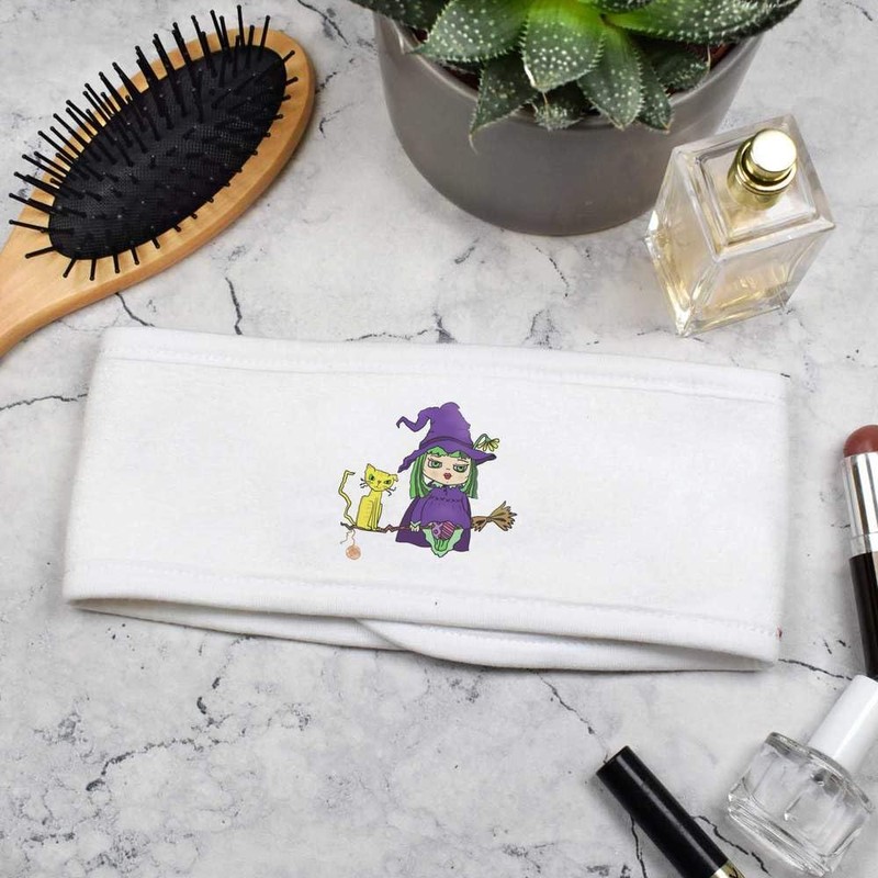 'A Witch and her Cat' Beauty Head Band/Hair Band (HB00026434)