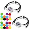 2 Packs Essential Oil Diffuser Bracelet, Stainless Steel Aromatherapy Diffuser