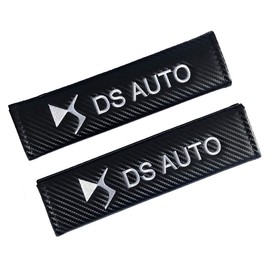 Carbon Fibre 'DS Auto' Racing Style Seat Belt Pads. Pair Supplied. DS DS3 DS4 DS5 DS7 Crossback