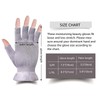 MIG4U 3 Pairs Fingerless Moisturizing Gloves, Half Finger Touchscreen Beauty