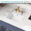 16 Inch Undermount Bathroom Sink Small Rectangle Undermount Sink White