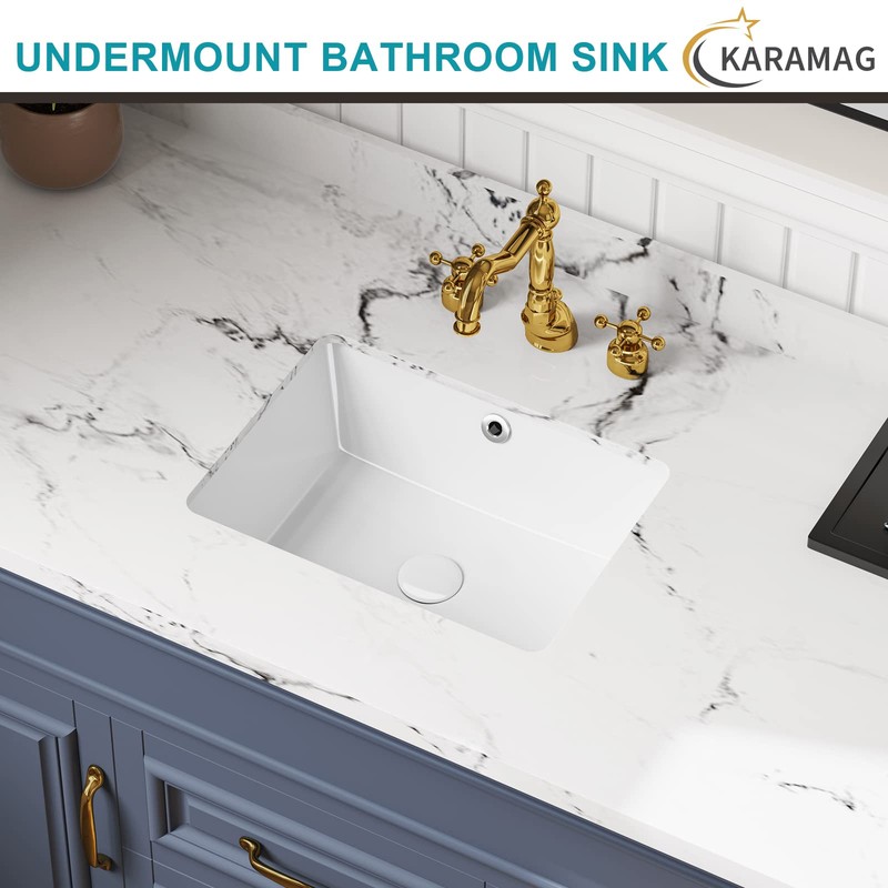 16 Inch Undermount Bathroom Sink Small Rectangle Undermount Sink White