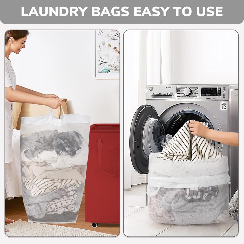 Goodpick Laundry Basket with Wheels,75L Large Roolling Laundry Basket with