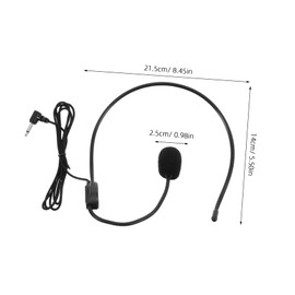 BESPORTBLE Wired Headset Microphone for Teachers and Tour Guides Voice Amplifier with Sound Quality Stable Connection Universally Compatible for Lectures