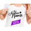 Custom name decal, Iron on name decal, Custom iron on