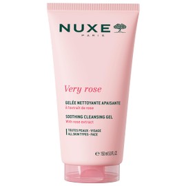 Nuxe Very Rose Soothing Cleansing Gel For Sensitive Skin. Melting Facial Cleanser with Glycerin and Rose Water for Fresh, Smooth Skin, 5 Fl Oz