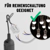 greate. greate 6x Baufassung E27 schwarz mit Schnellverbinder - Lampenfassung