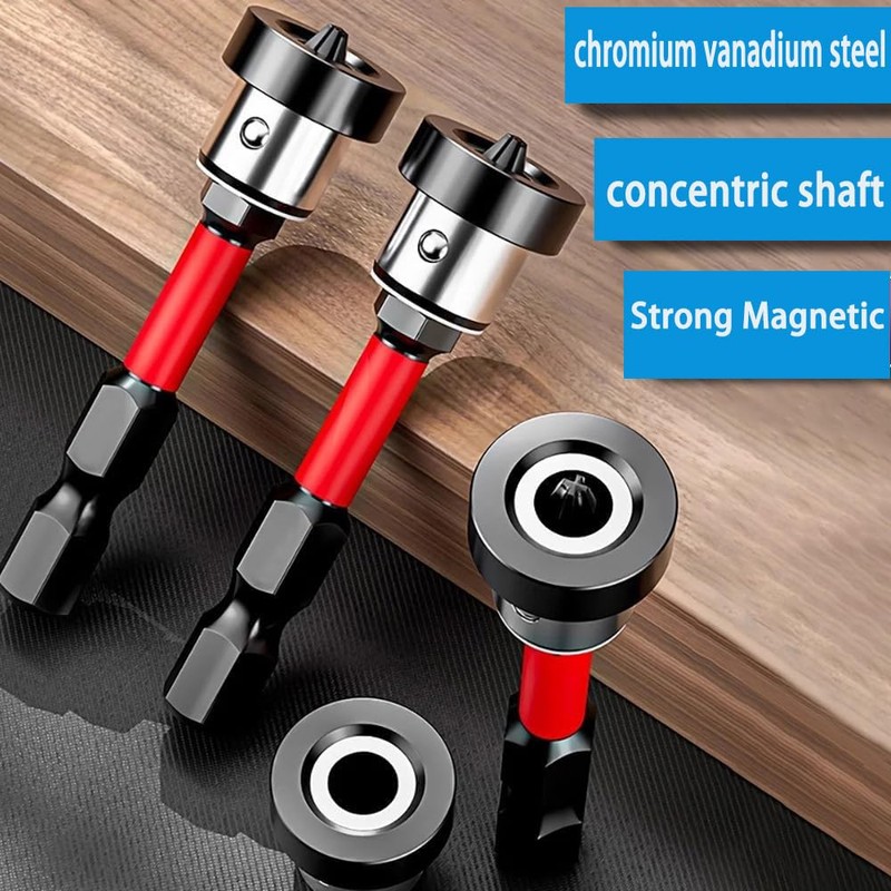 KEWAYO 2pcs Magnetic Positioning Screwdriver Bits PH2 Bits, 1/4" Hex